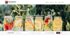 Desktop Screenshot of dine-restaurant.de