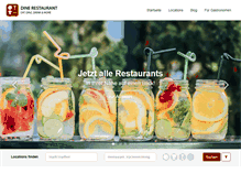 Tablet Screenshot of dine-restaurant.de